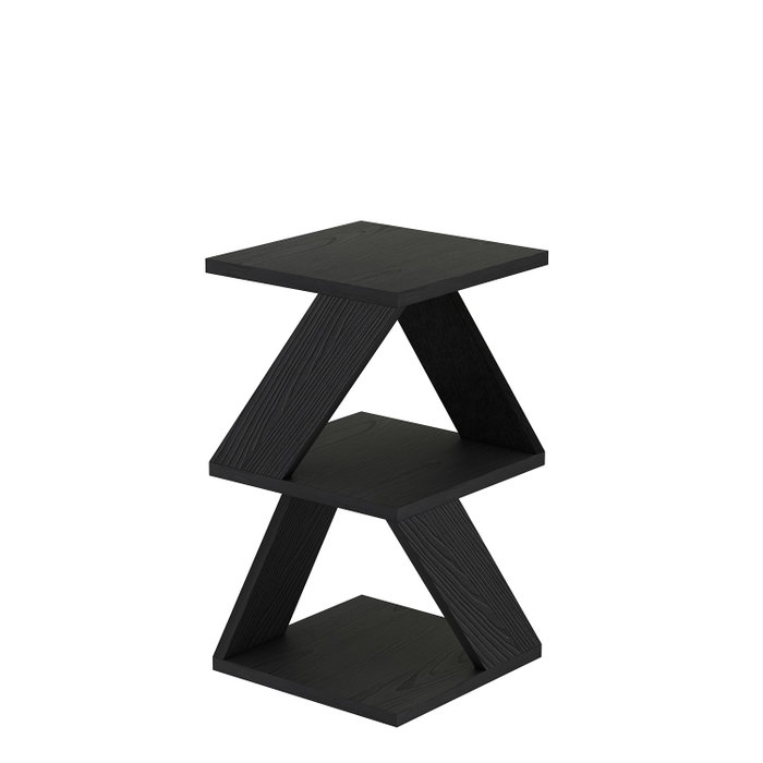 Hanah Home Mesa Lateral Madera Negra 29.6x54.2x29.6 cm